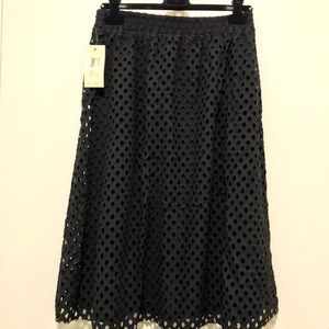 tessa eyelet skirt | ella moss | Black Size L  NWT